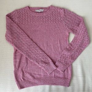 LOFT Pink sweater, XS